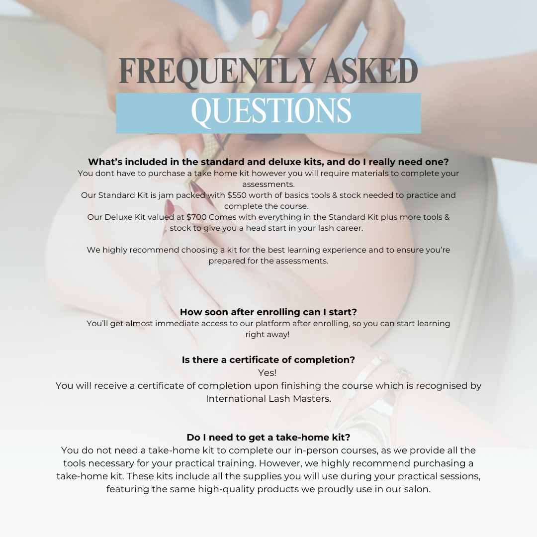 Online Classic, Hybrid & Promade Beginner Lash Course