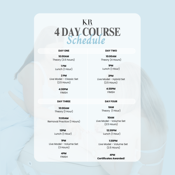 4 DAY IN-PERSON LASH COURSE: Beginner - Image 3